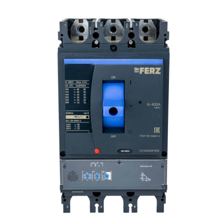 FPC-25- N- 400-ML5.3/3P 400А Ir=0,4-1,0In, Isd=1,5-10Ir, Ii=4800A Tsd=0,1-0,4c 50кА MCCB селективный ML5